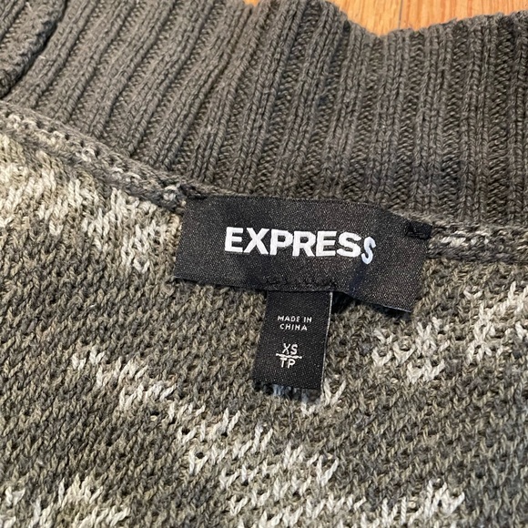 Express Chunky Camo Cardigan - Size XS - Picture 3 of 3